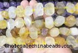 YCBS01 15 inches 12*16mm - 13*18mm faceted nuggets yellow quartz beads
